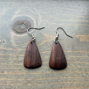 Wood like- earrings!
